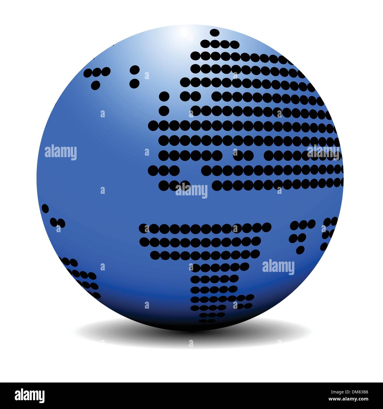 Blue Earth globe concept Illustration de Vecteur