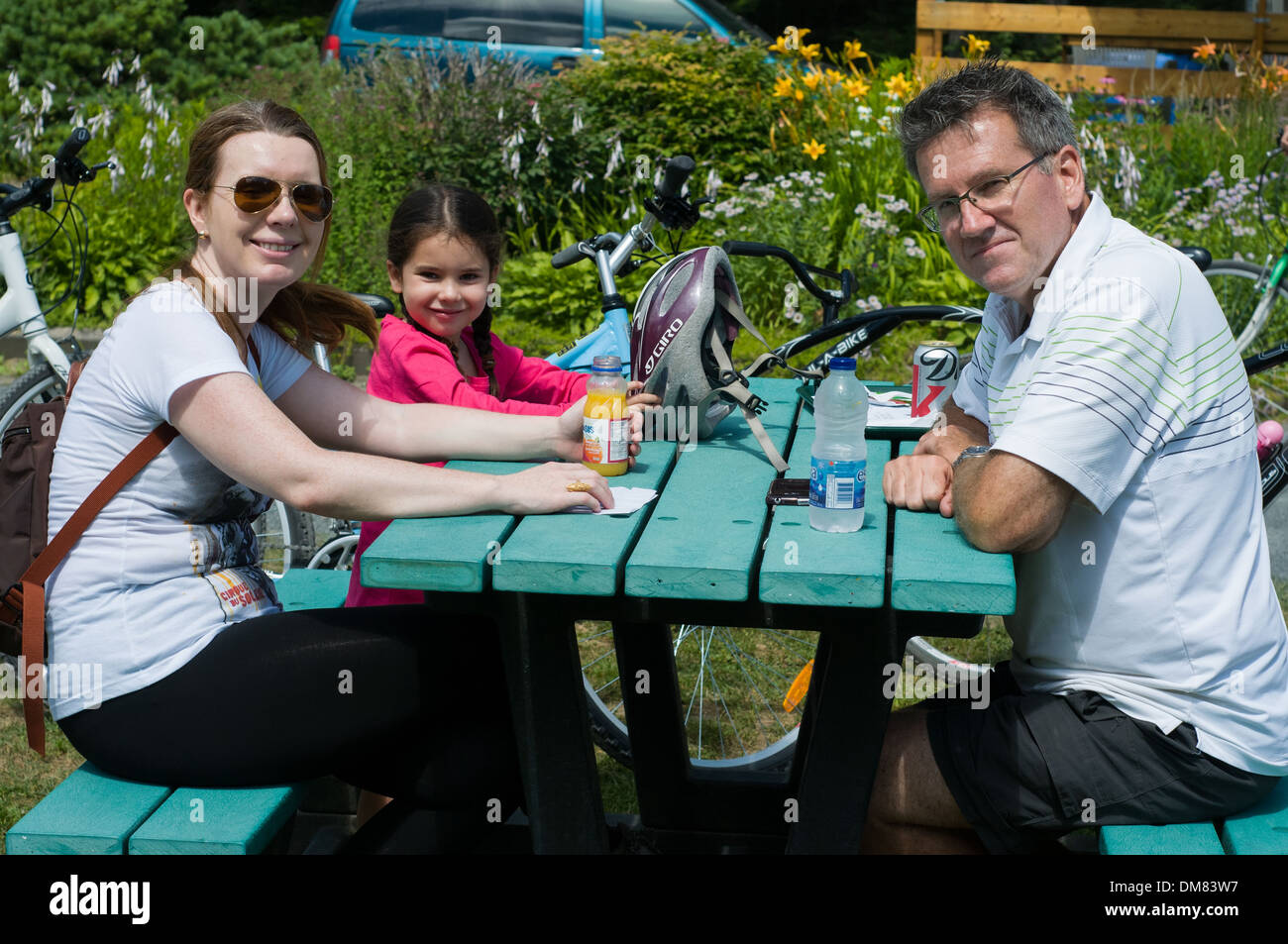 Avoir une pause dans laurentides Québec Banque D'Images