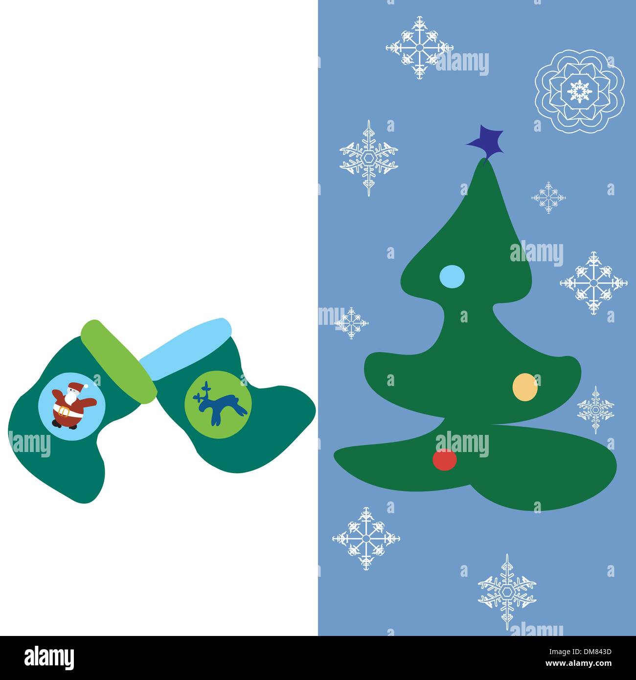 Carte texte de Noël Illustration de Vecteur