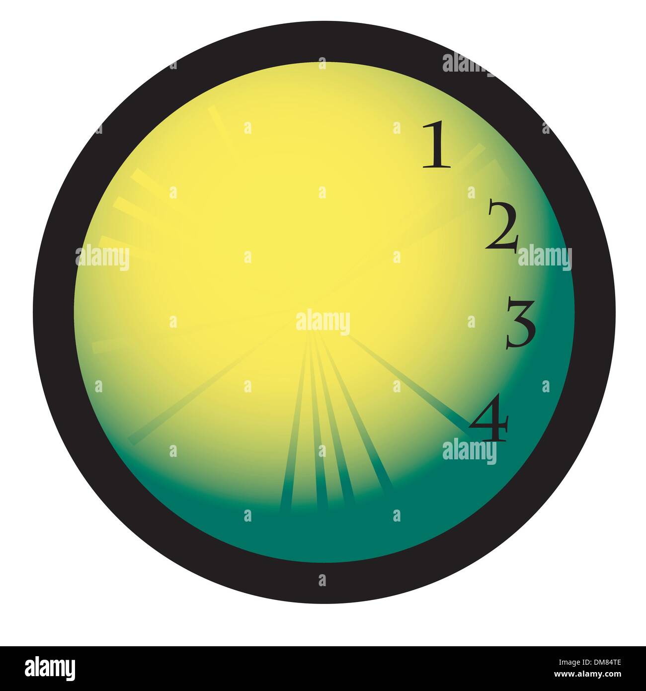 Concept de l'horloge de bureau Illustration de Vecteur