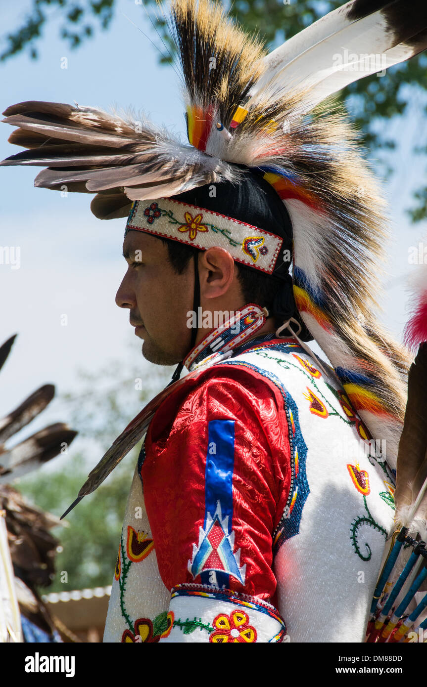 Pow wow de Kahnawake Mohawk Nation célébrations Québec Canada Banque D'Images