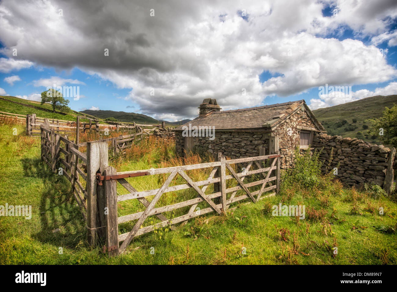 Le Stock Ghyll Hut Banque D'Images