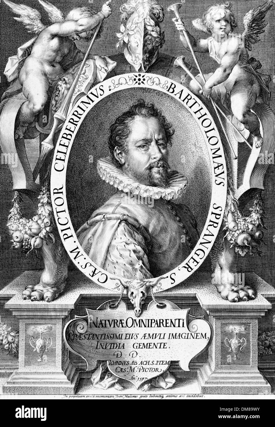 Portrait de Spranger Bartholomeus 88,91.408c Banque D'Images
