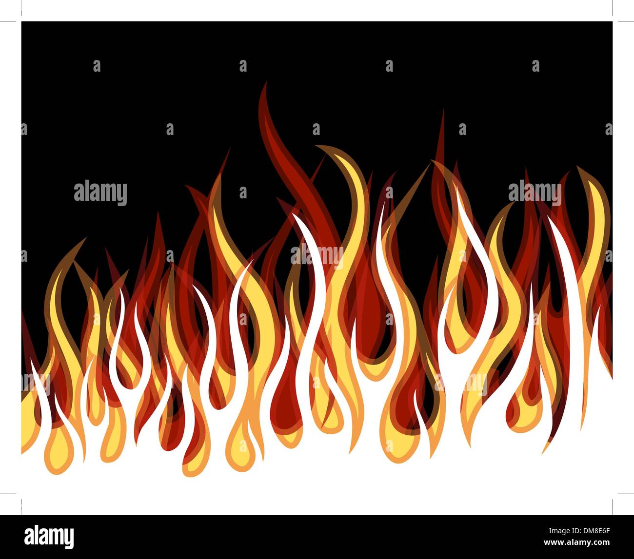 fond de feu Illustration de Vecteur