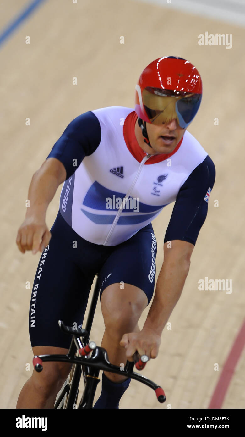 Mark Lee Colbourne Jeux Paralympiques de Londres 2012 - cyclisme sur piste - Vélodrome du parc Olympique Londres Angleterre - 30.08.12 Banque D'Images