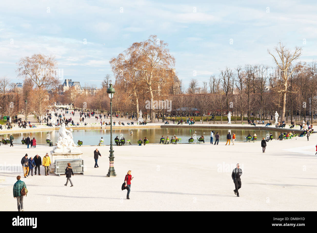 Jardin des Tuileries, Paris Banque D'Images