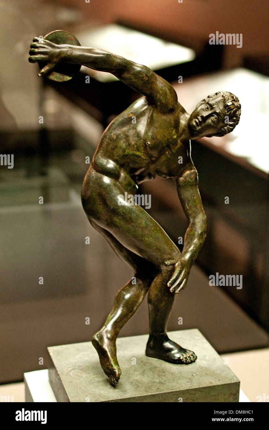 Lanceur de disque 2 siècle romain AD par le sculpteur grec Myron BC 450 prototypique Banque D'Images