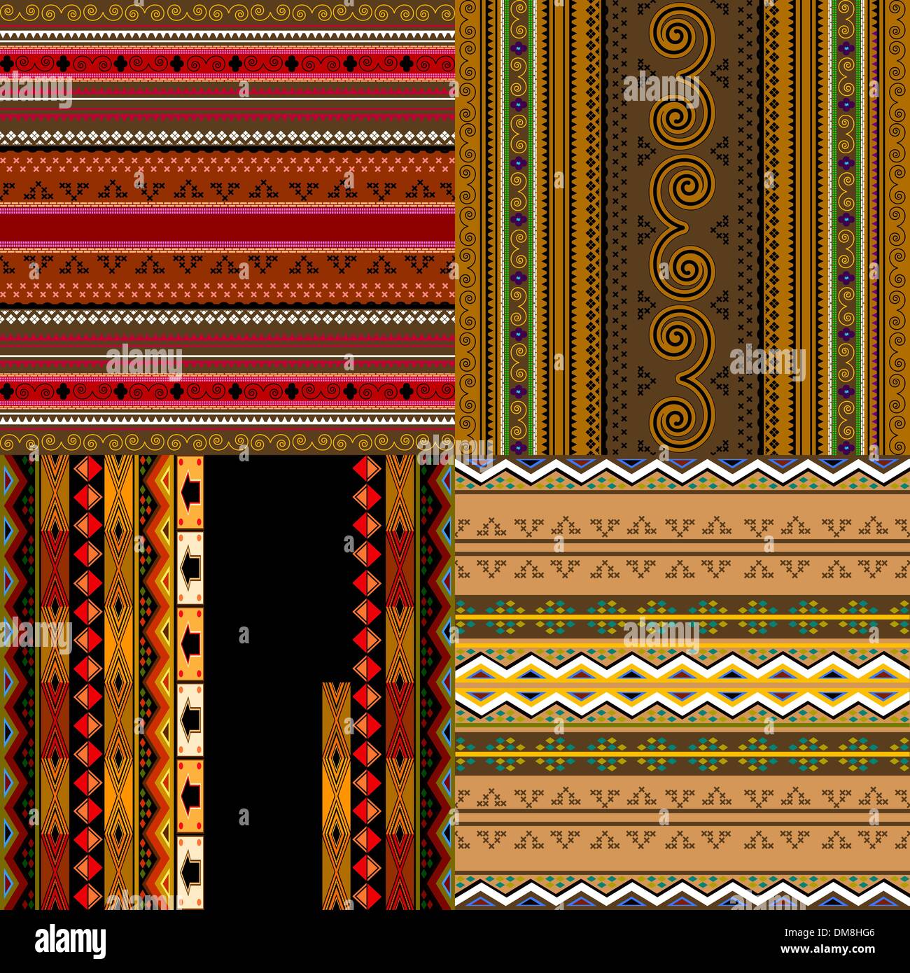 Des motifs africains de décoration Illustration de Vecteur