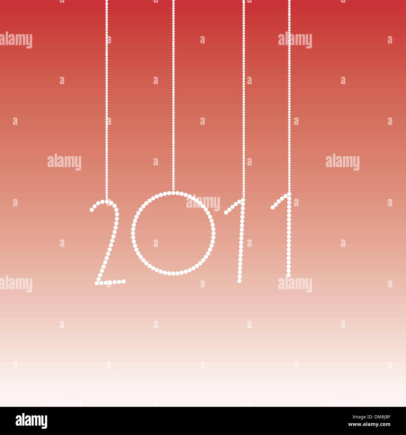 Une bonne année 2011 Illustration de Vecteur