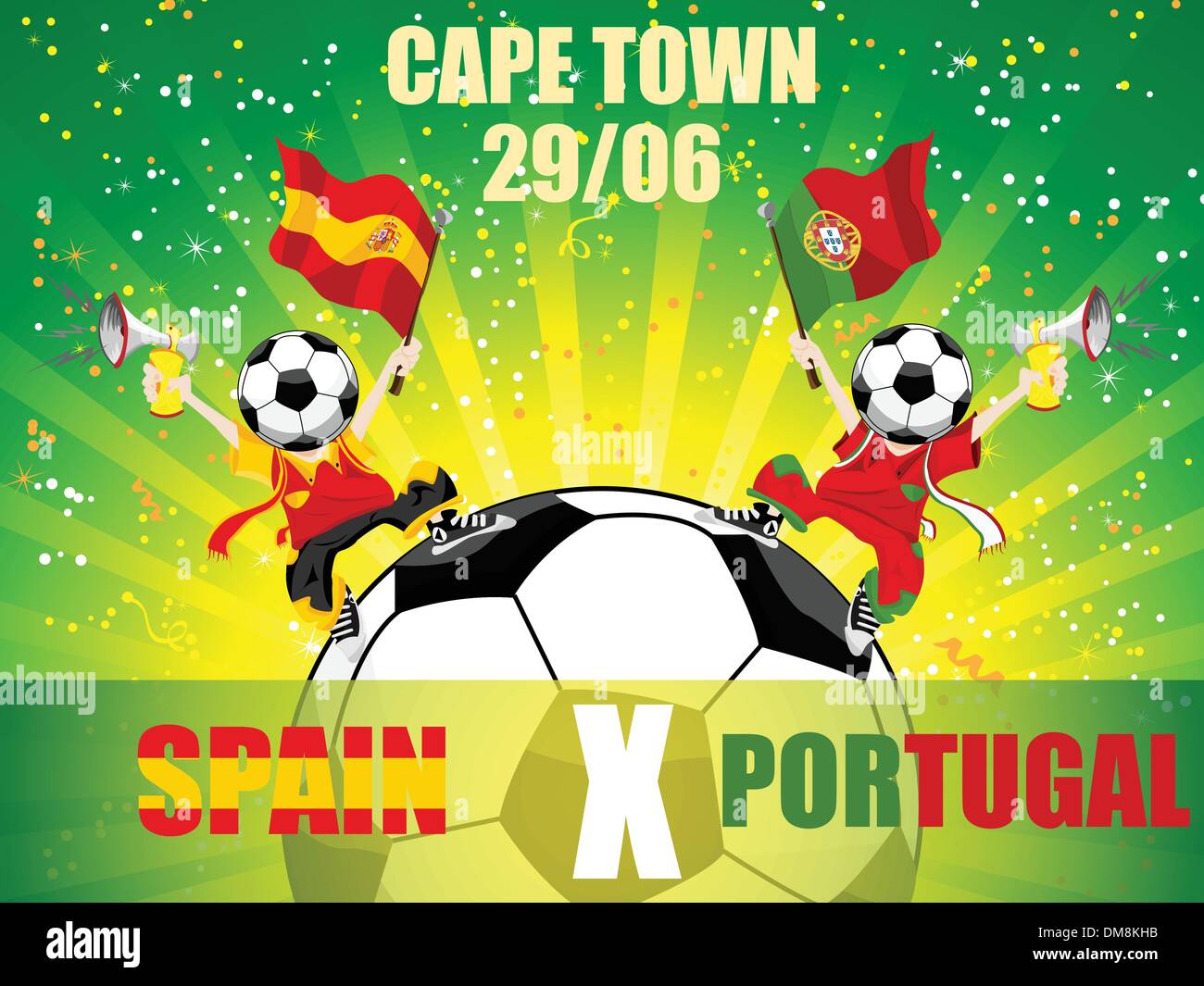 Coupe du monde 2010 portugal Banque d'images vectorielles Alamy