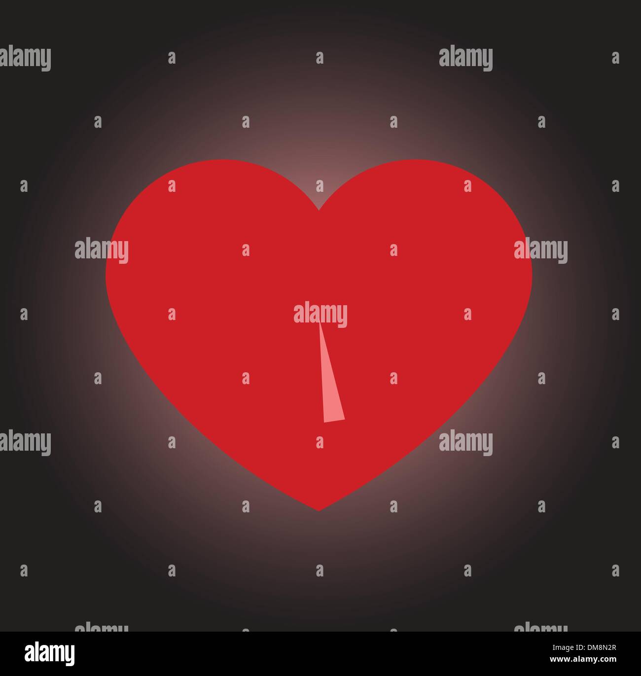 coeur Saint-Valentin Illustration de Vecteur