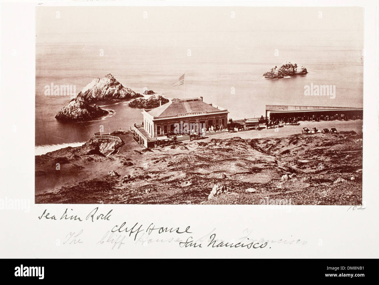 Sea Lion Rock, le Cliff House, San Francisco 91.359.74 Banque D'Images