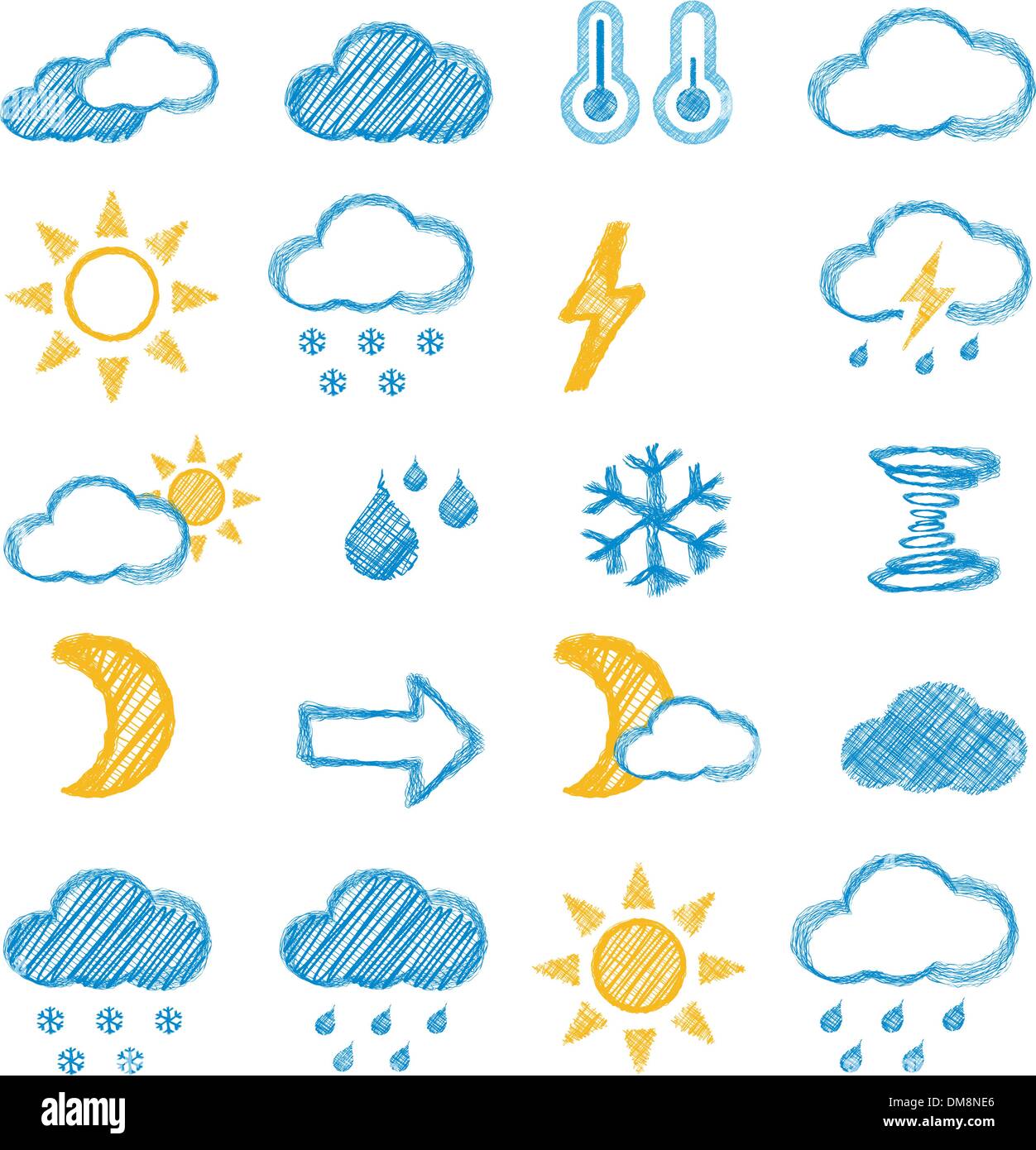 Icône météo Illustration de Vecteur