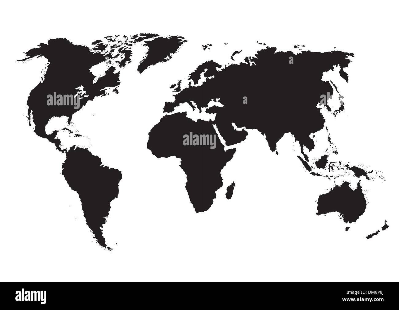 Carte du monde (vecteur) Illustration de Vecteur