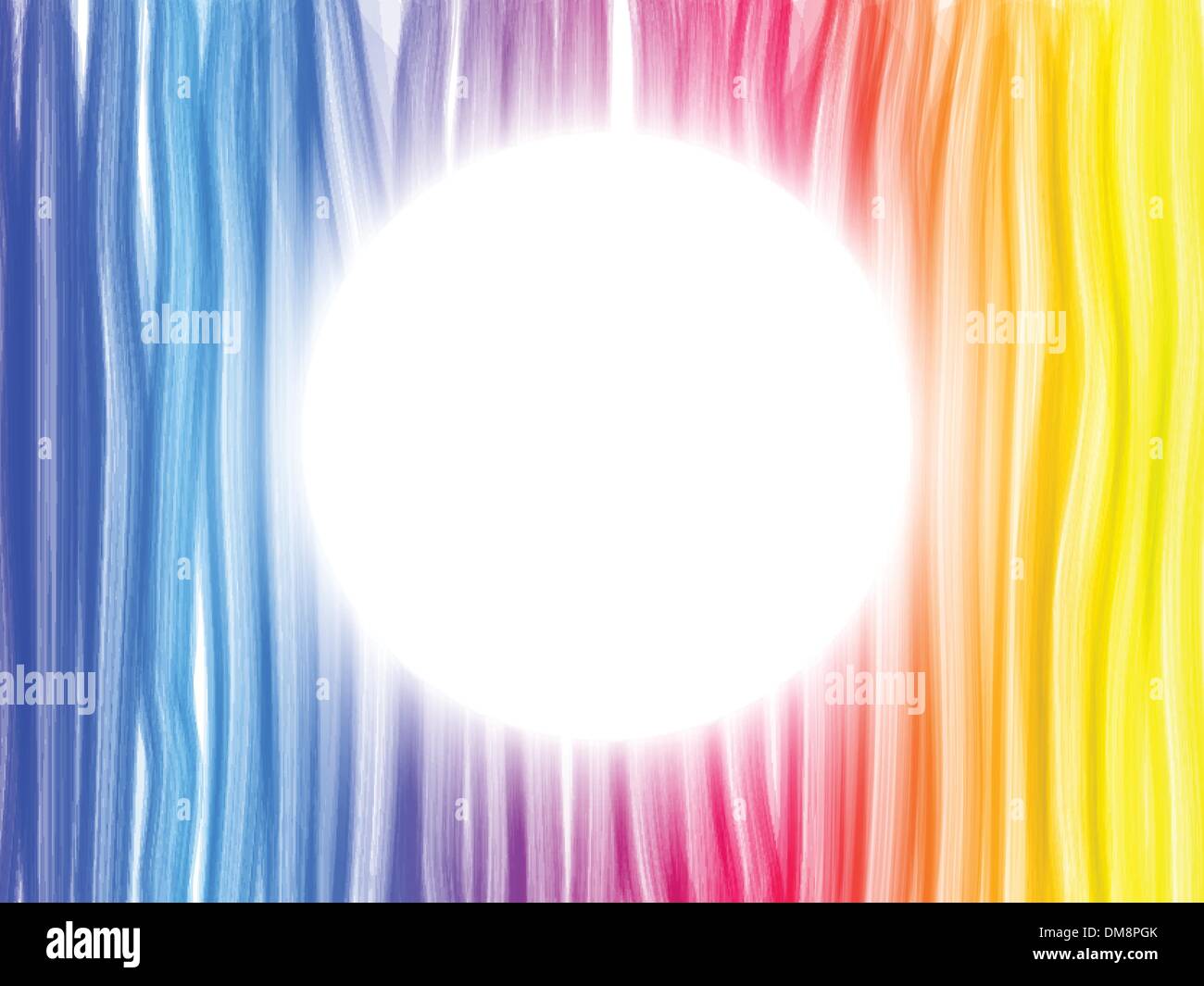 Résumé de l'Arc-en-ciel de fond avec cercle blanc Illustration de Vecteur