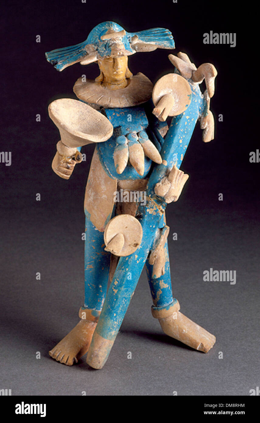 Figurine mâle permanent avec masque amovible 76.157a-d Banque D'Images