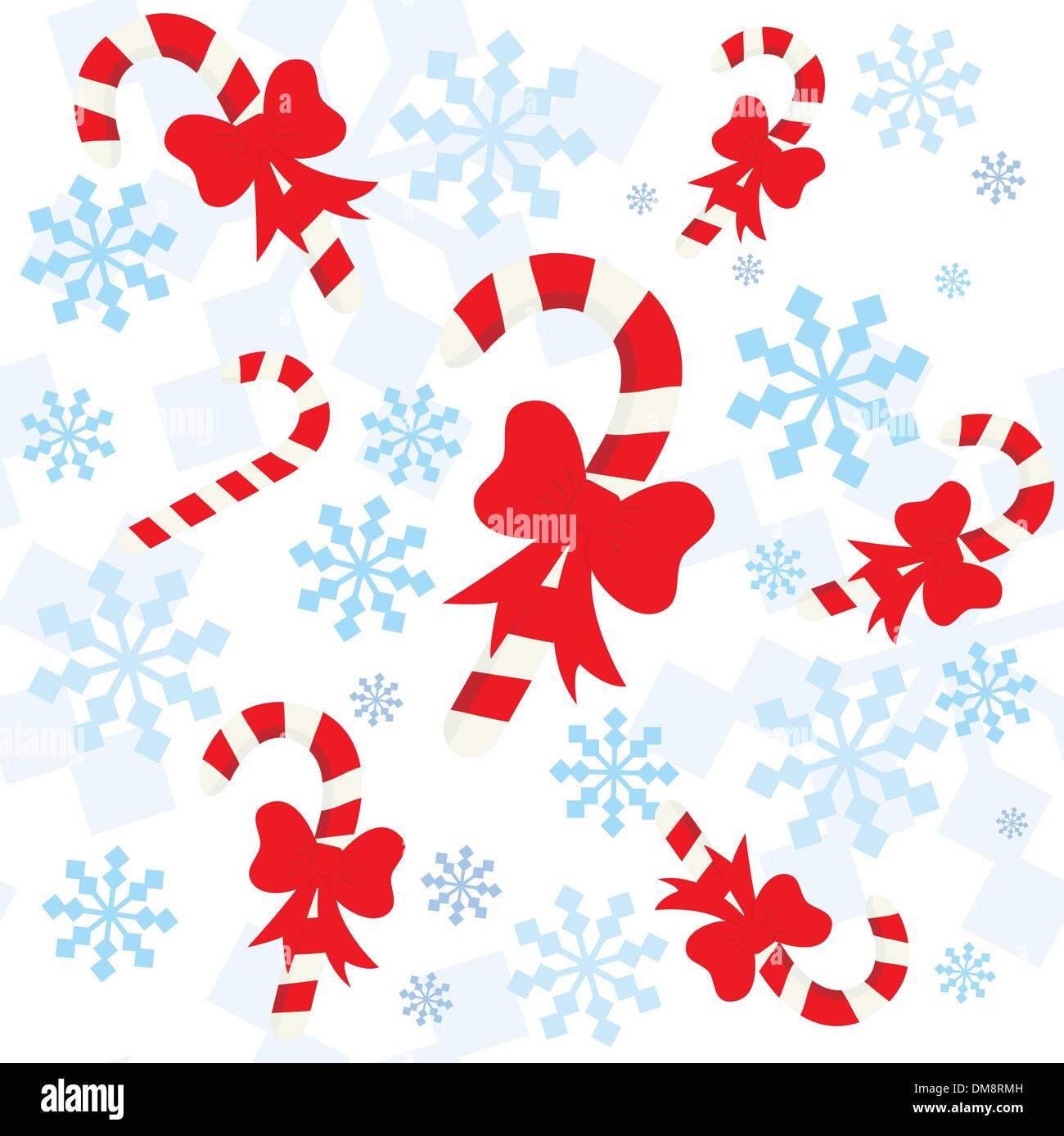 Transparente avec motif de noël flocons de neige Illustration de Vecteur