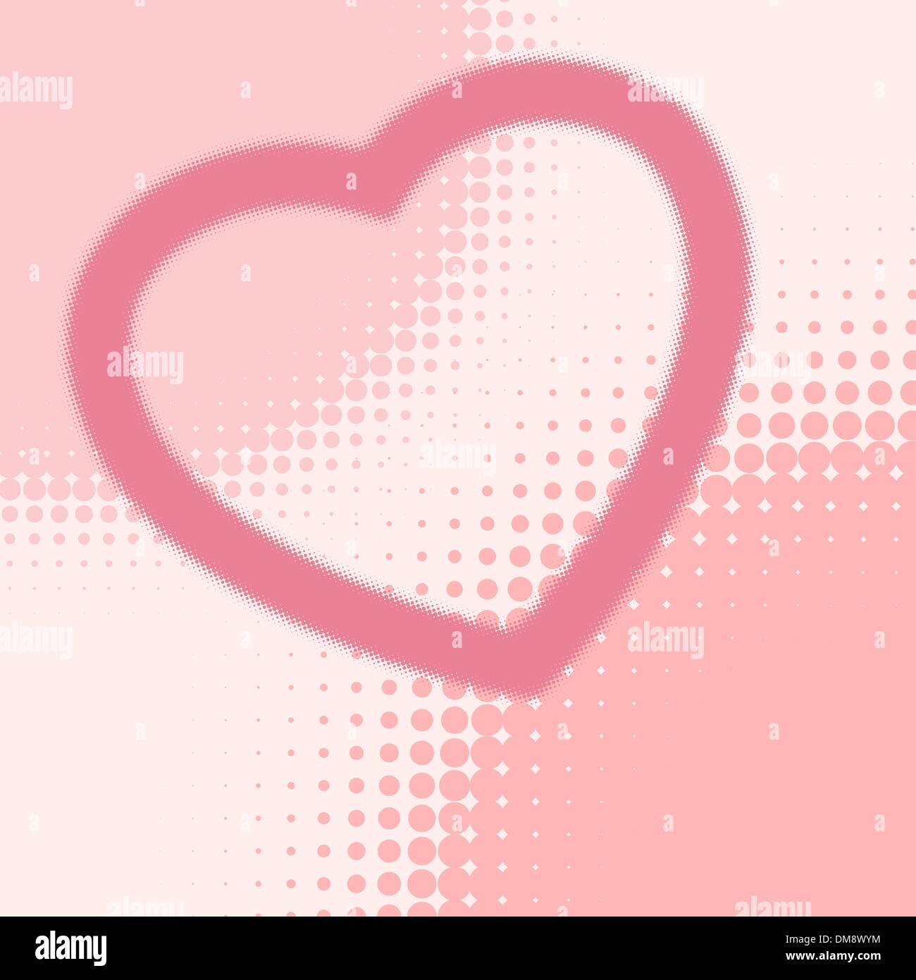 Demi-ton coeur modèle de voitures. EPS 8 Illustration de Vecteur