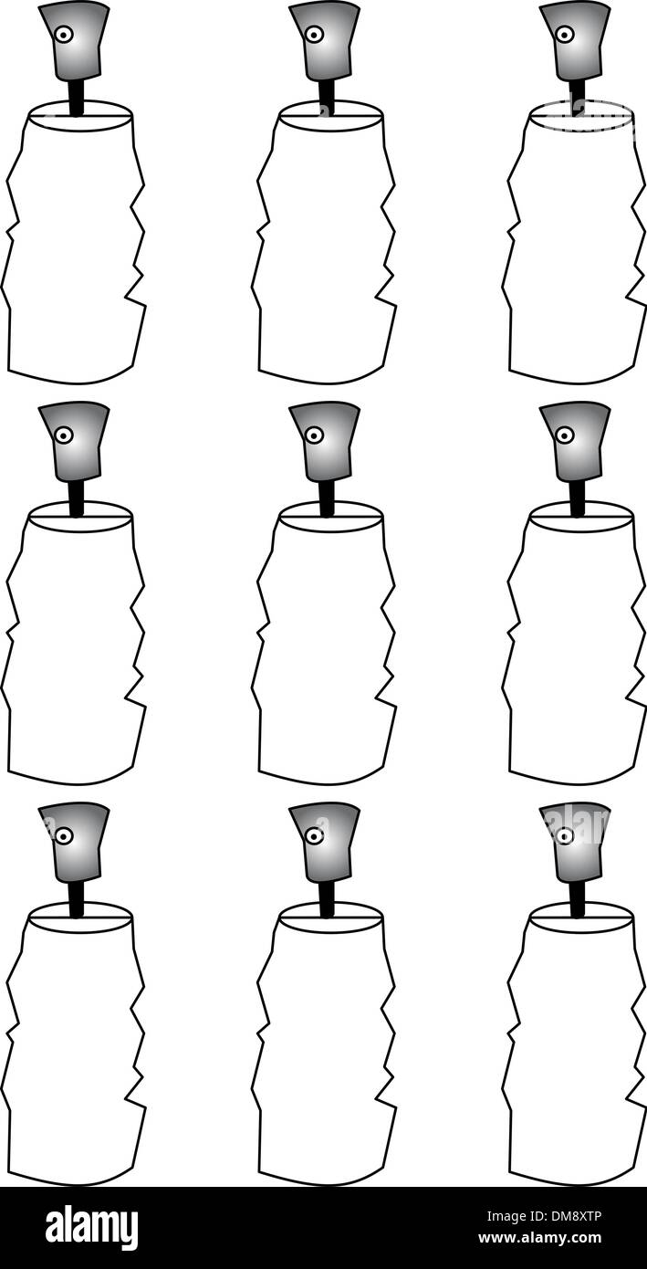 Bombe aérosol Illustration de Vecteur