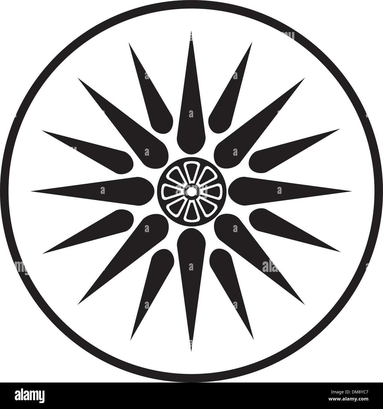 Symbole de la Macédoine Illustration de Vecteur