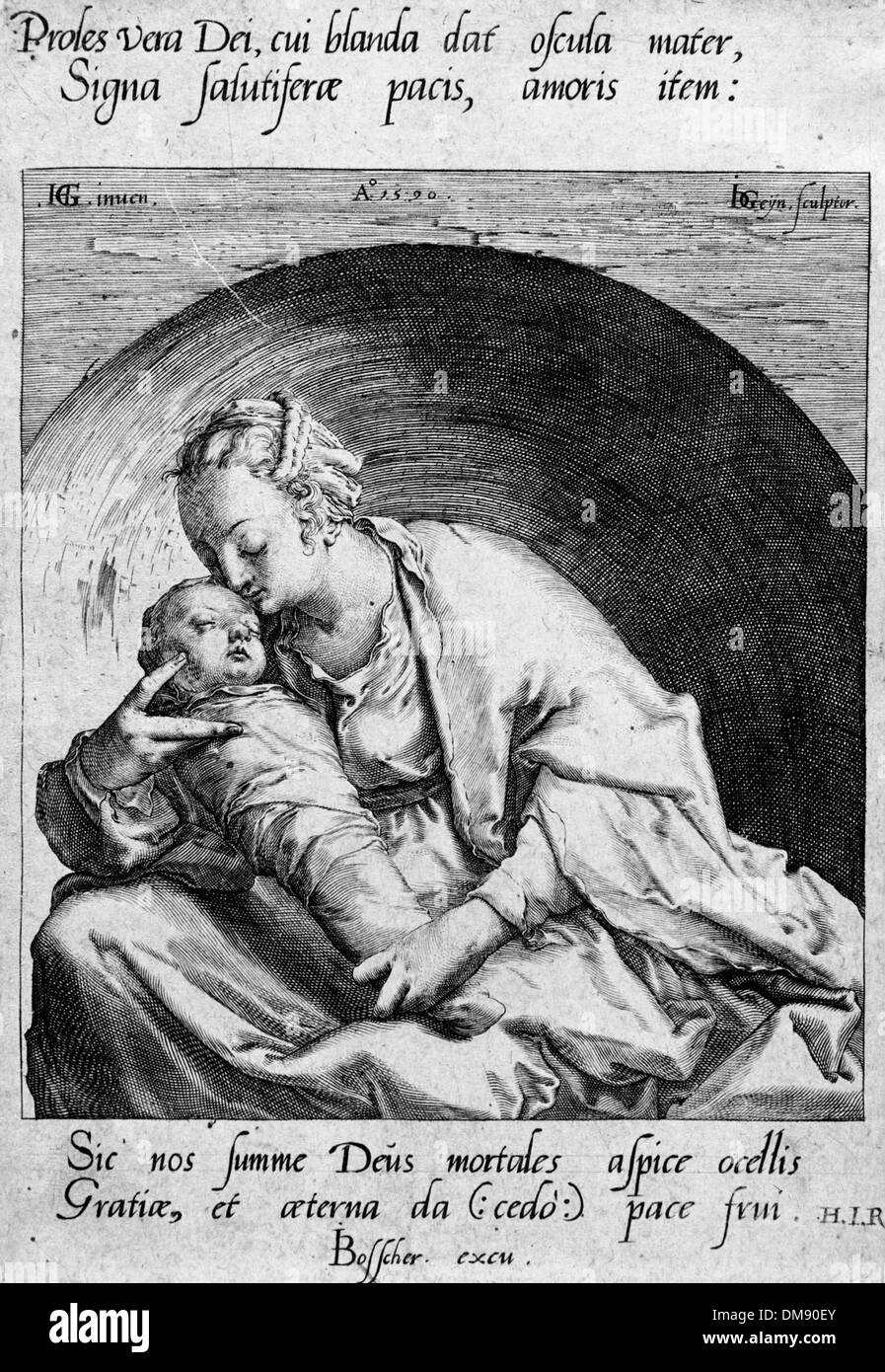 La Vierge et l'enfant 88.91.399 Banque D'Images
