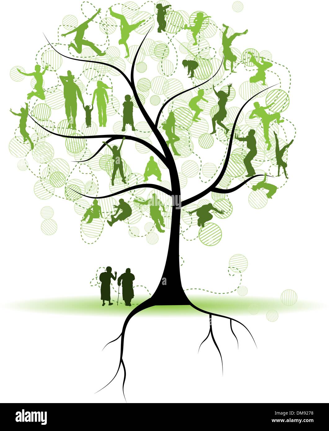 Arbre G n alogique De La Famille Les Proches Les Gens Silhouettes arbre-g-n-alogique-de-la-famille-les-proches-les-gens-silhouettes