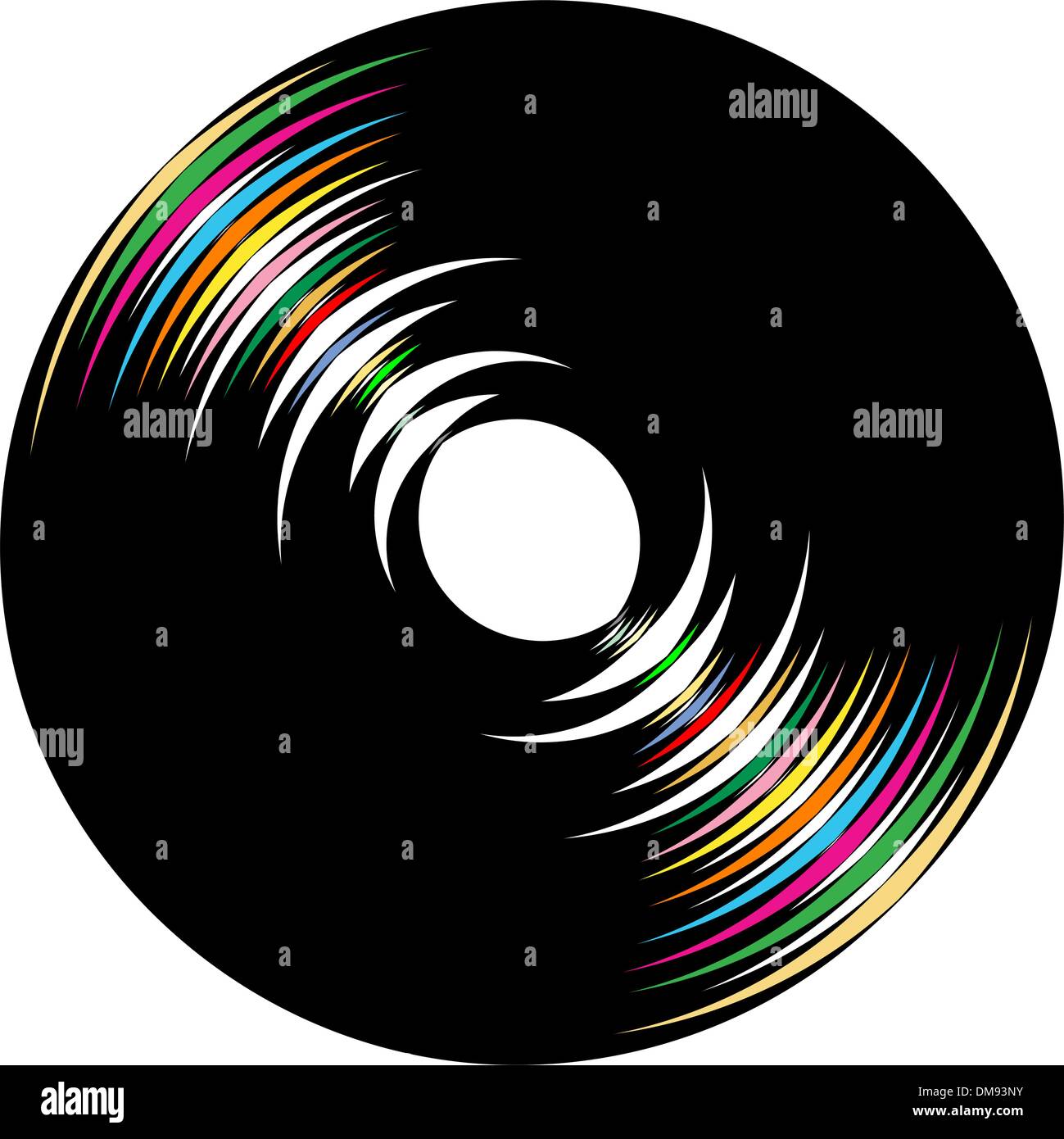 Fond cercle foncé Illustration de Vecteur