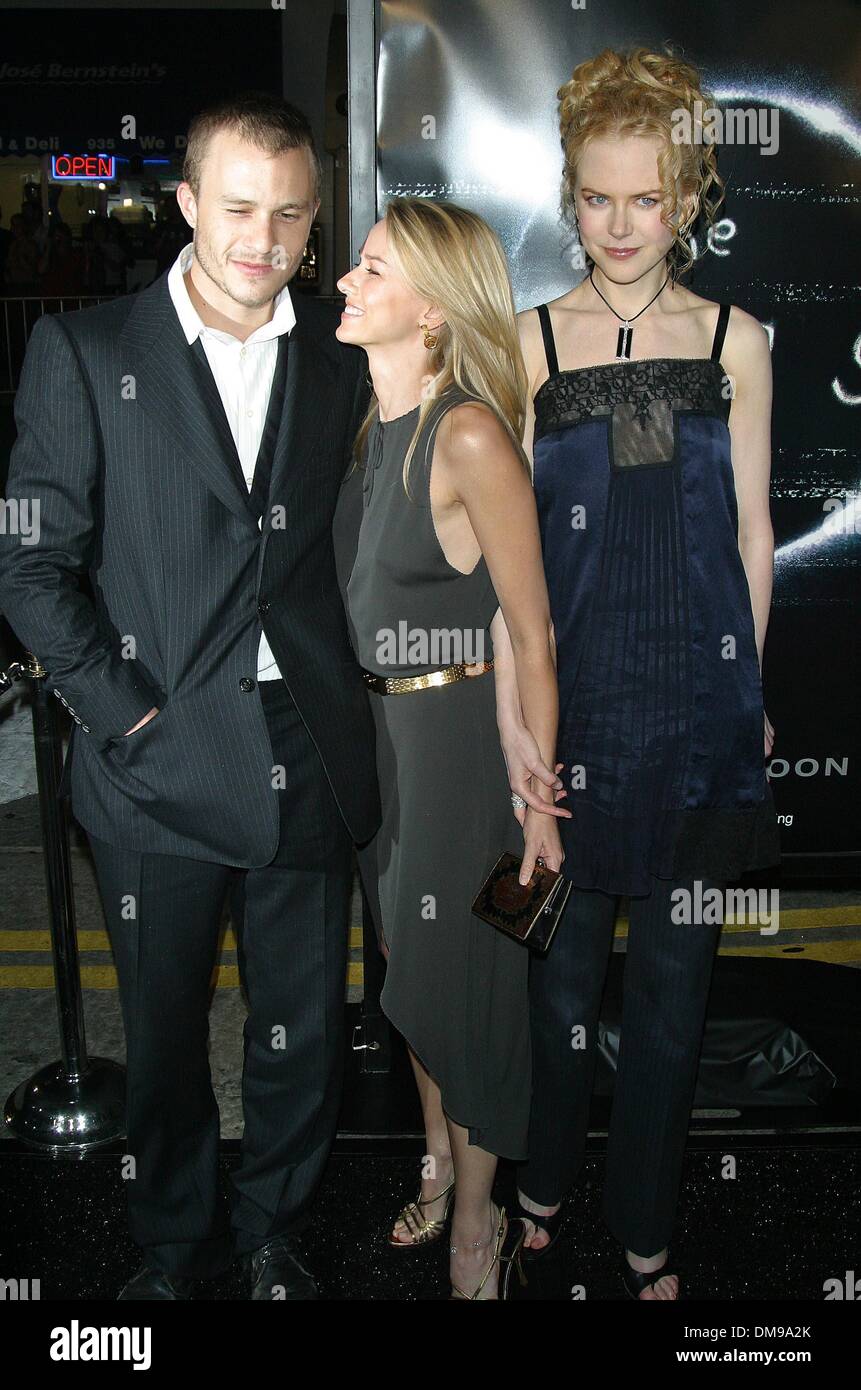 1 janvier, 1980 - La Californie, USA - Heath Ledger et Naomi Watts Nicole Kidman ..K26614MONSIEUR ''Le RING'' Projection spéciale.MANN BRUIN THEATRE, Westwood, CA.OCT. 09 2002. MILAN RYBA/ 2002.(Image Crédit : © Globe Photos/ZUMAPRESS.com) Banque D'Images