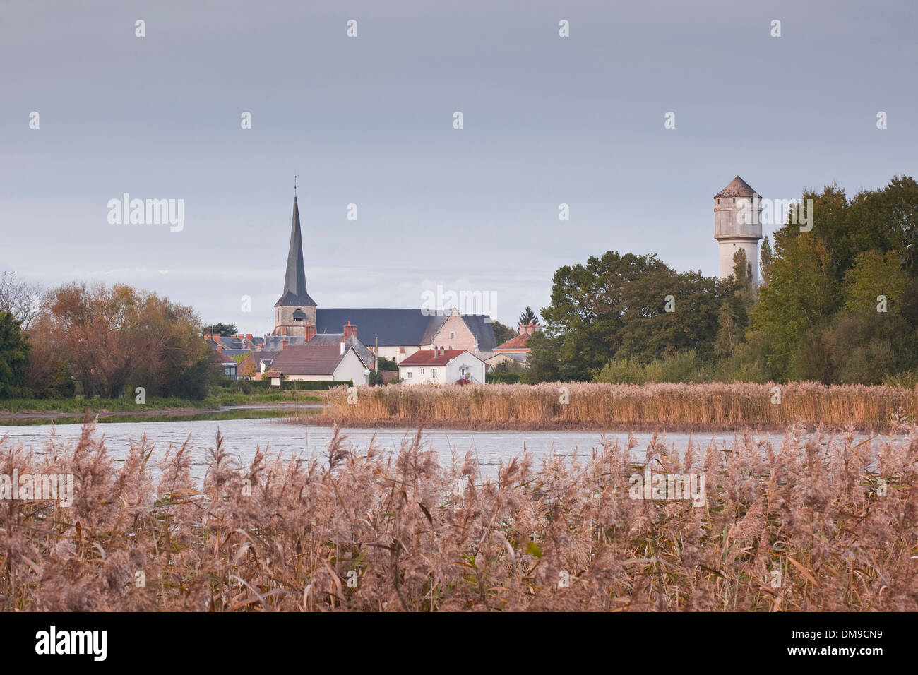 Le village de Saint Viatre en Sologne, en France. Banque D'Images