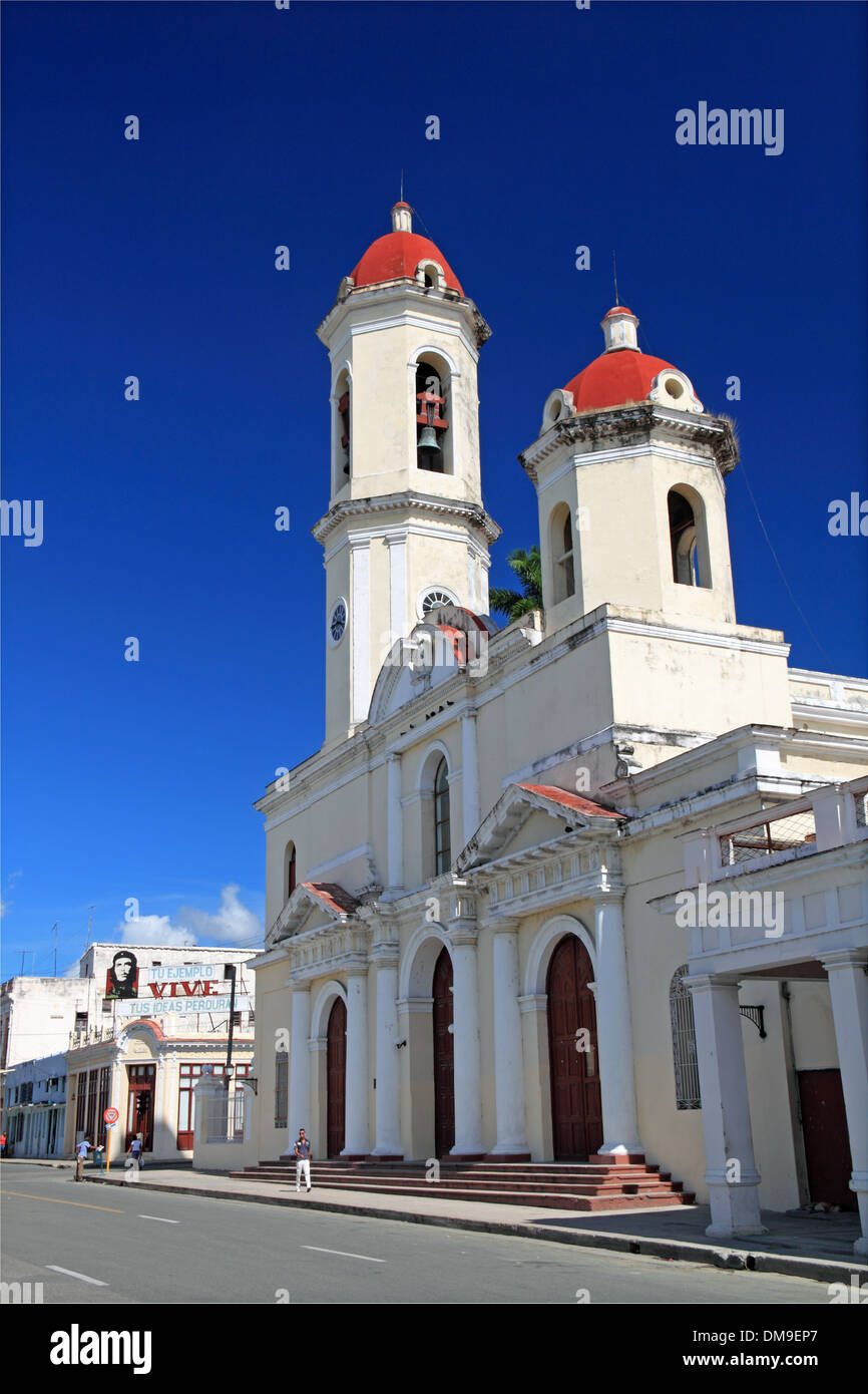 Catedral de la Purísima Concepción, Parque José Martí, Cienfuegos, Cienfuegos province, à Cuba, mer des Caraïbes, l'Amérique centrale Banque D'Images