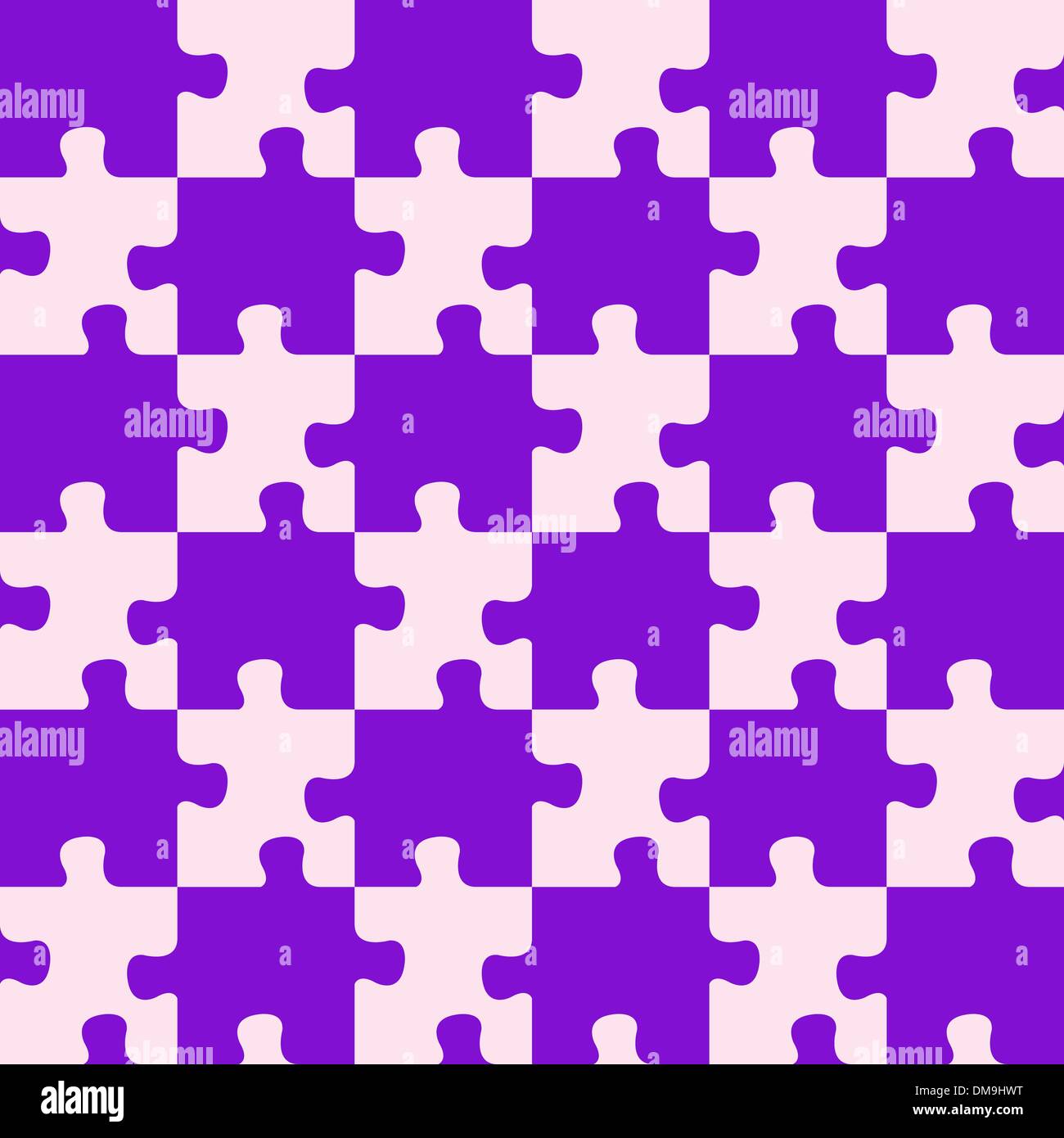 Puzzle couleurs violet mixte Illustration de Vecteur