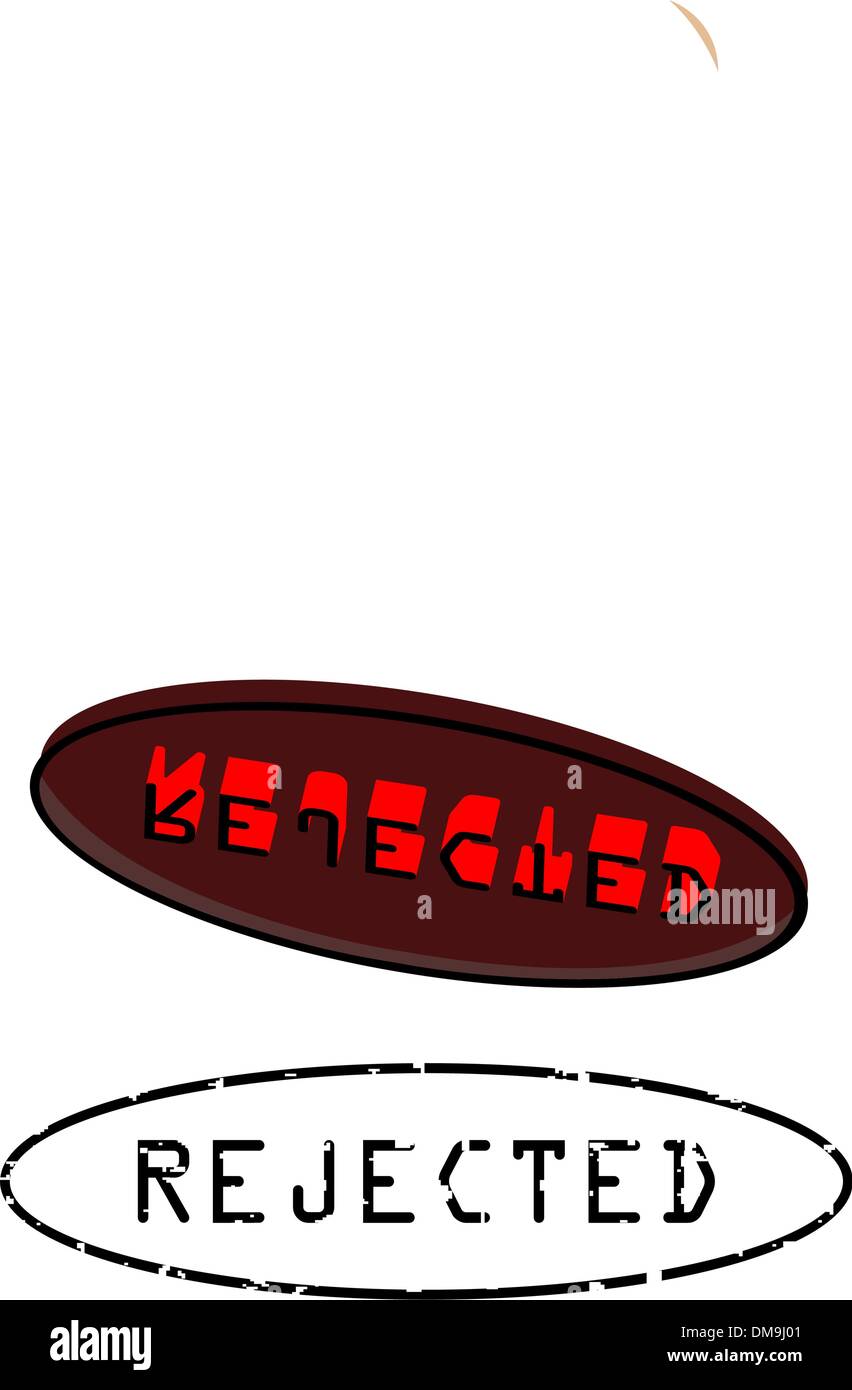 timbre rejeté Illustration de Vecteur