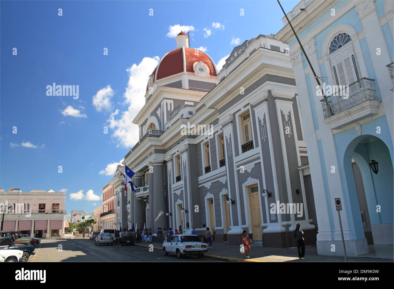 Antiguo Ayuntamiento, Parque José Martí, Cienfuegos, Cienfuegos province, à Cuba, mer des Caraïbes, l'Amérique centrale Banque D'Images