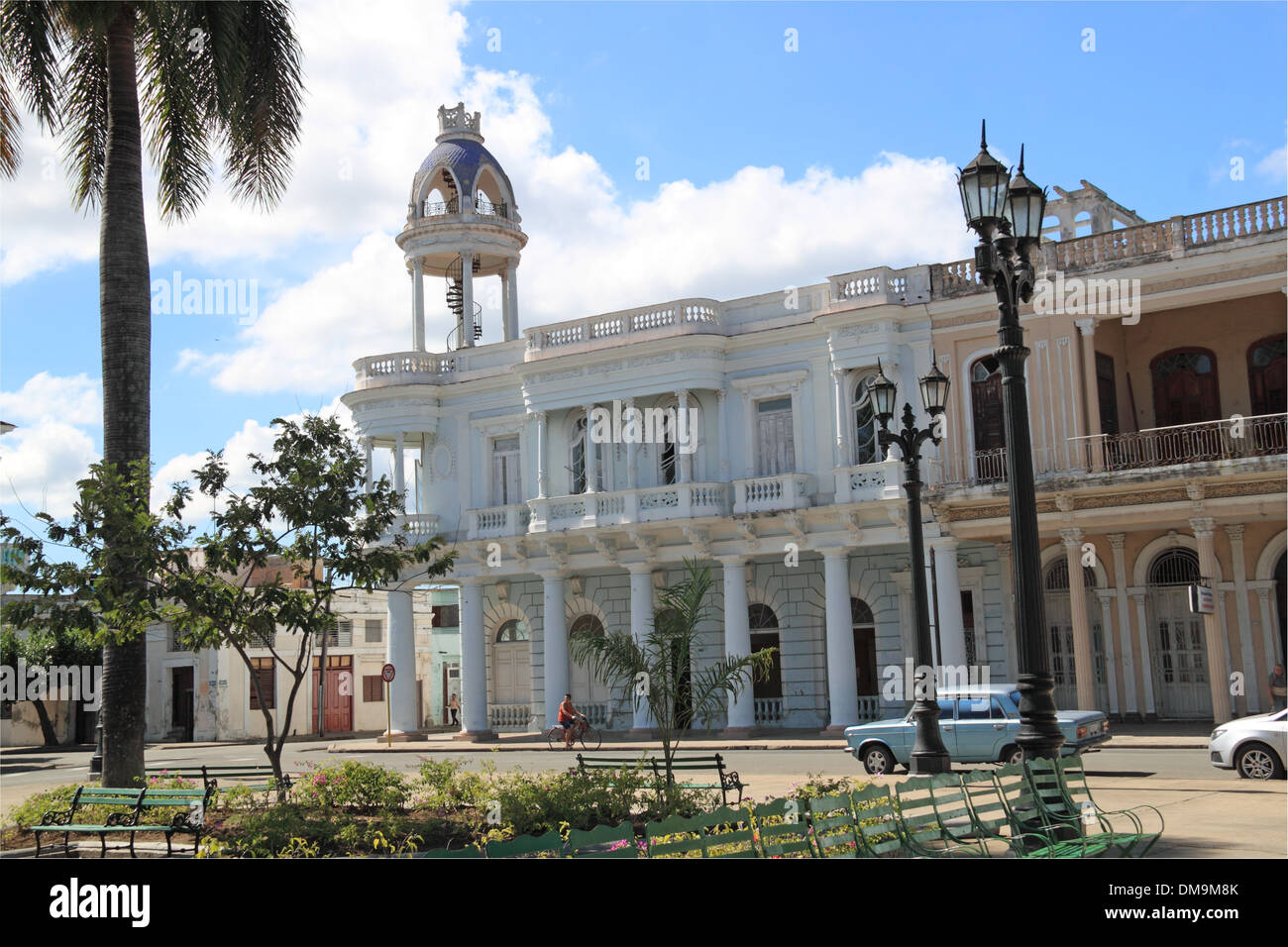 Casa Provincial de la Cultura, le Palacio Ferrer, Parque José Martí, province de Cienfuegos, Cuba, mer des Caraïbes, l'Amérique centrale Banque D'Images