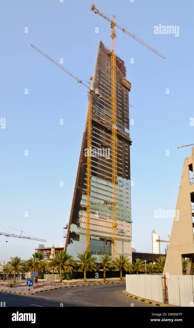 Gratte-ciel en construction, le Koweït, pensinula d'Arabie, l'Asie occidentale Banque D'Images