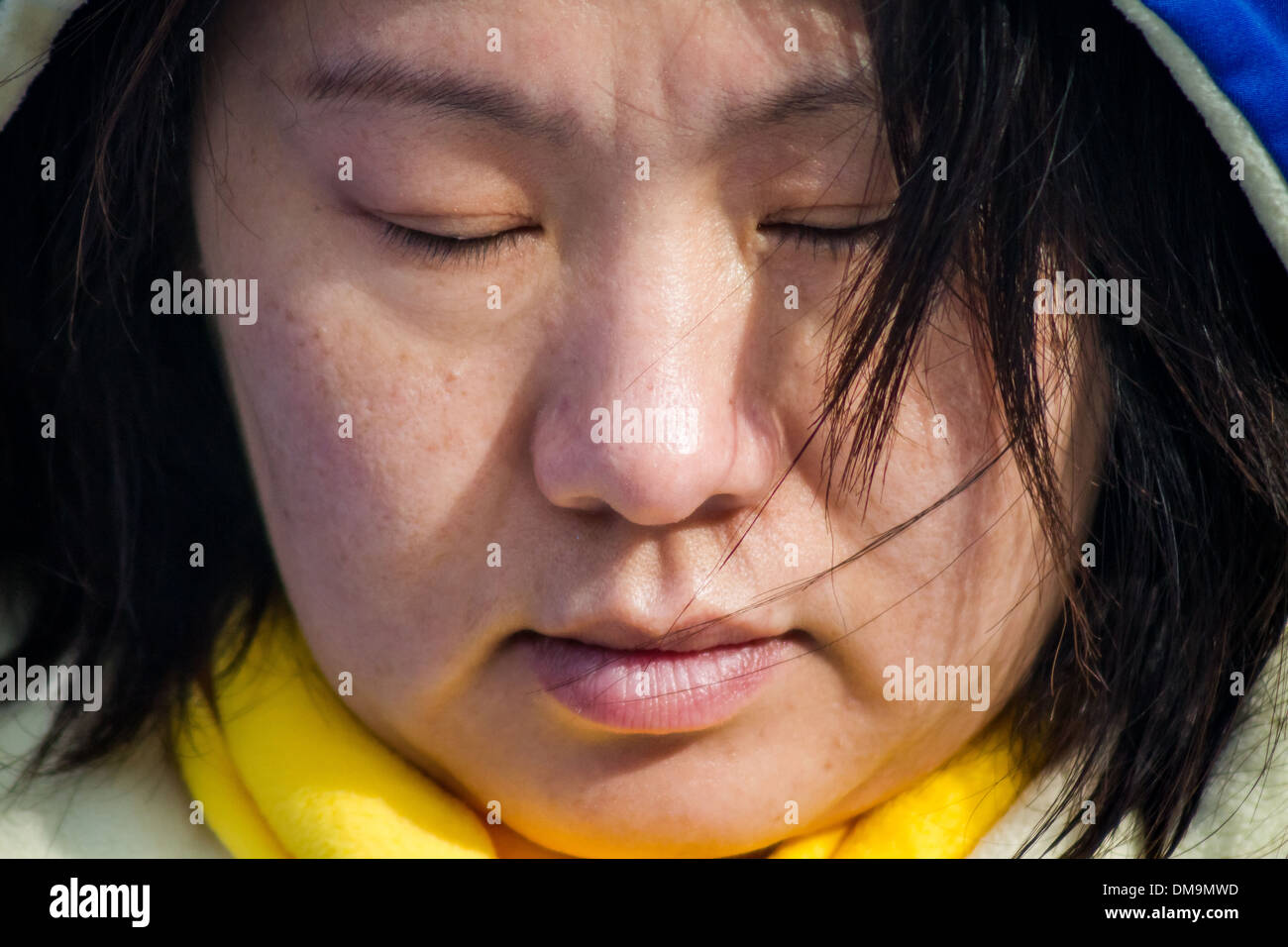 Le Falun Gong UK à Londres à protester contre la persécution chinoise Banque D'Images