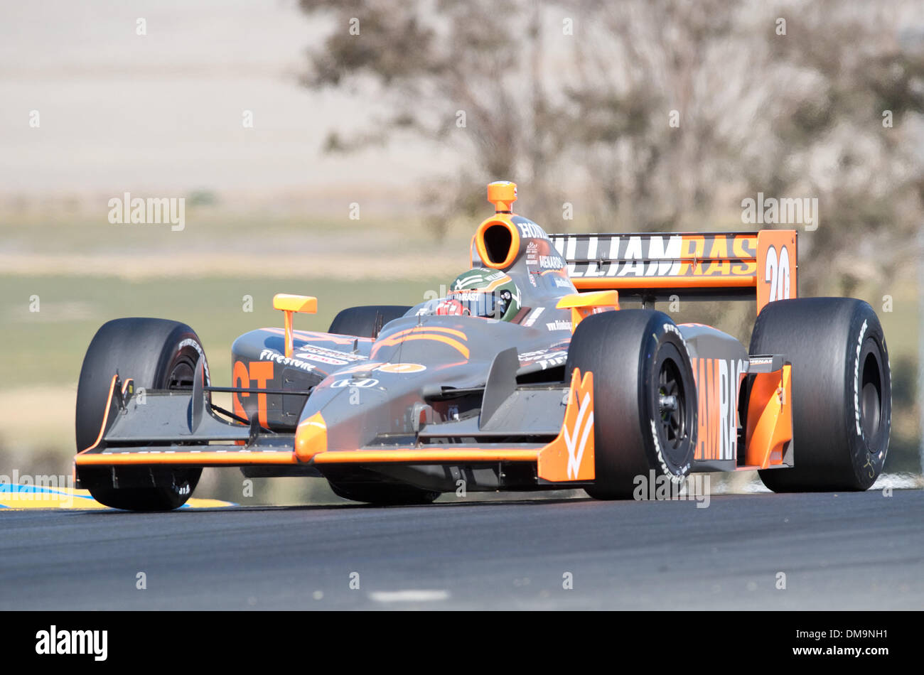 23 Août 2009 : Vision pilote de course Ed Carpenter d'Indianapolis, dans la # 20 Vision/William Rast/Lilly Racing voiture au Grand Prix Indy de Sonoma, Infineon Raceway, Sonoma, CA Â© Matt Cohen / Southcreek Global 2009 (Crédit Image : © Global/ZUMApress.com) Southcreek Banque D'Images