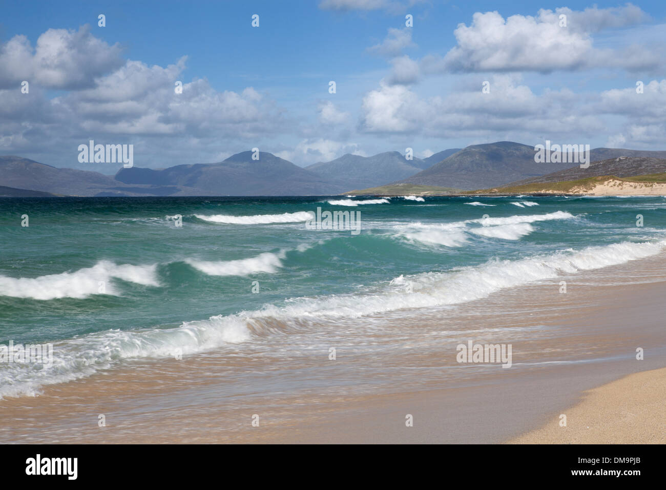 Isle of Harris littoral près de Borve, Hébrides extérieures, en Écosse Banque D'Images
