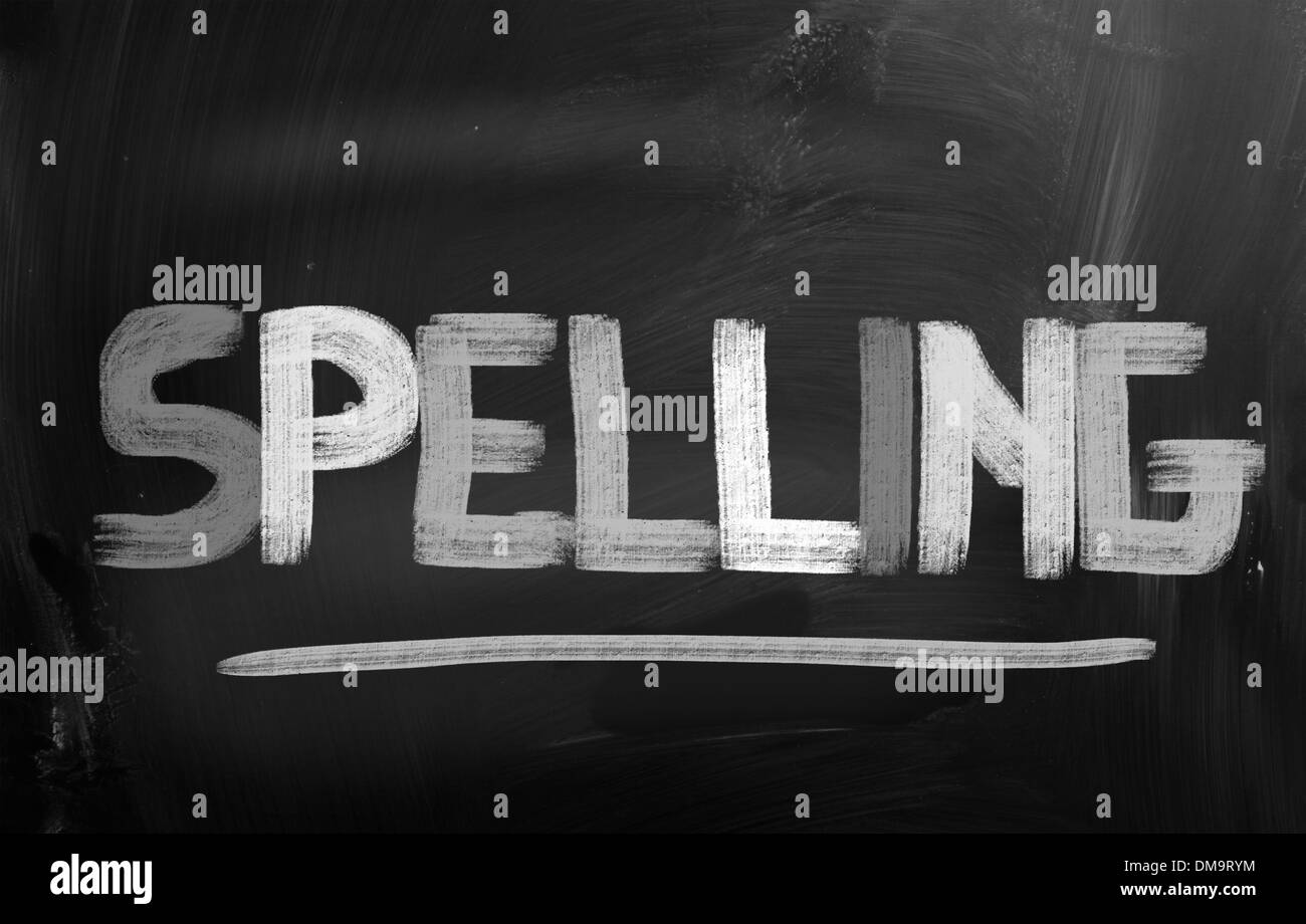 Concept d'orthographe Banque D'Images