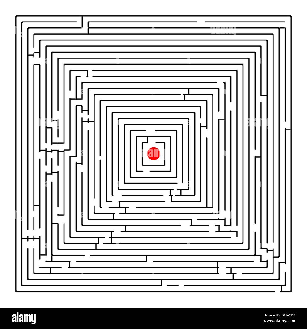 labyrinthe de carrés Illustration de Vecteur