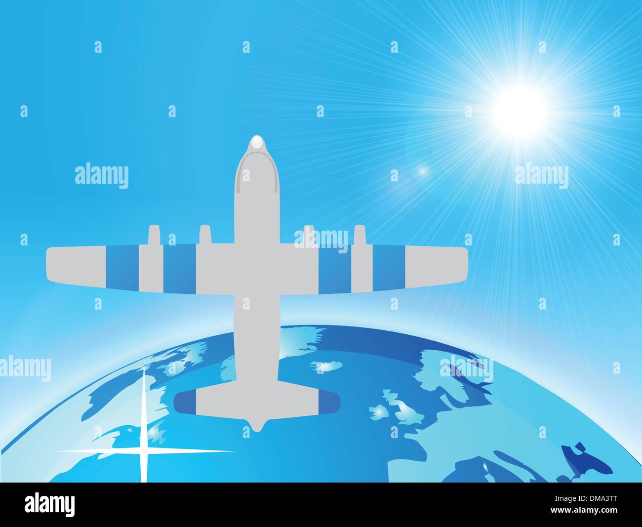 Illustration d'avion Illustration de Vecteur