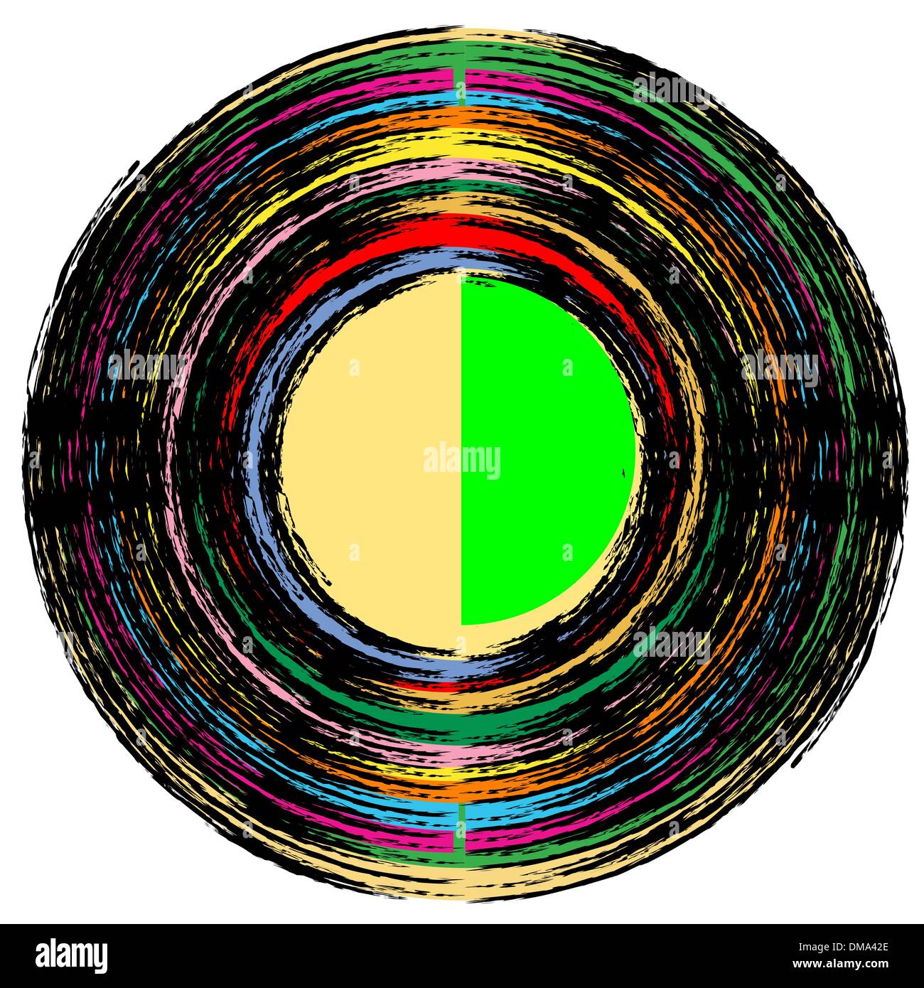 Vintage vinyl record Illustration de Vecteur