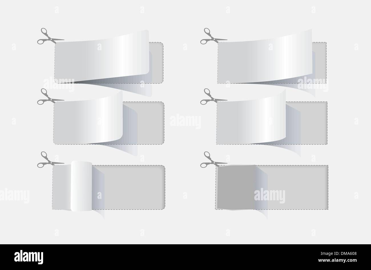 Coupons publicitaires. Vecteur. Illustration de Vecteur