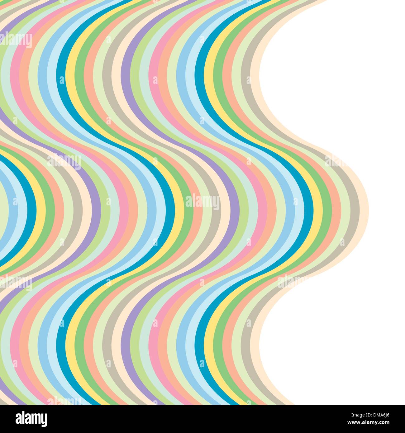 Big Wave stripes Illustration de Vecteur