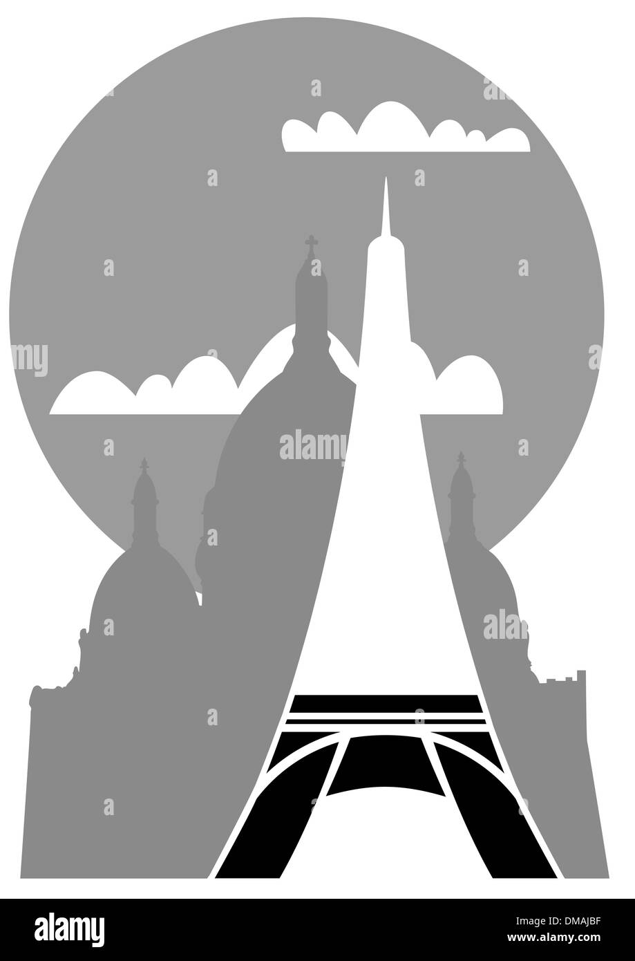 Paris - vector Illustration de Vecteur