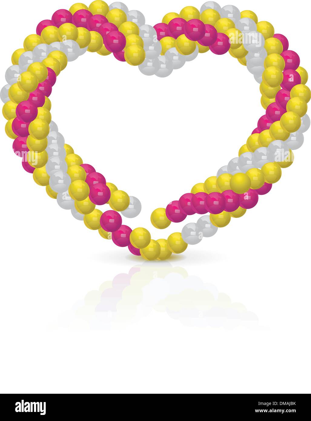 Coeur à partir de ballons Illustration de Vecteur