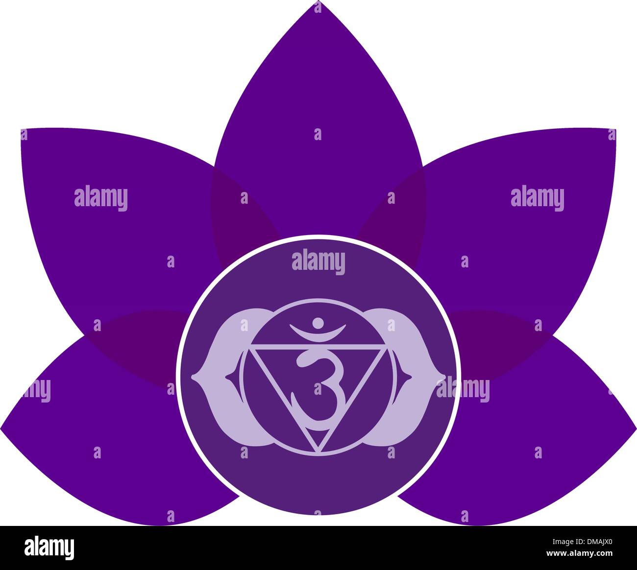 Ajna chakra symbole. EPS 8 Illustration de Vecteur