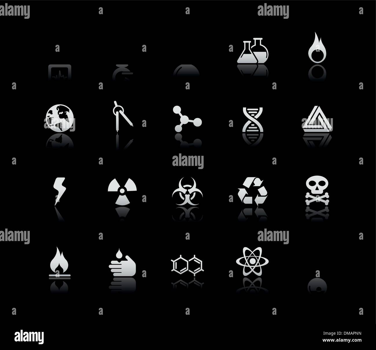 Science // Série en argent Illustration de Vecteur