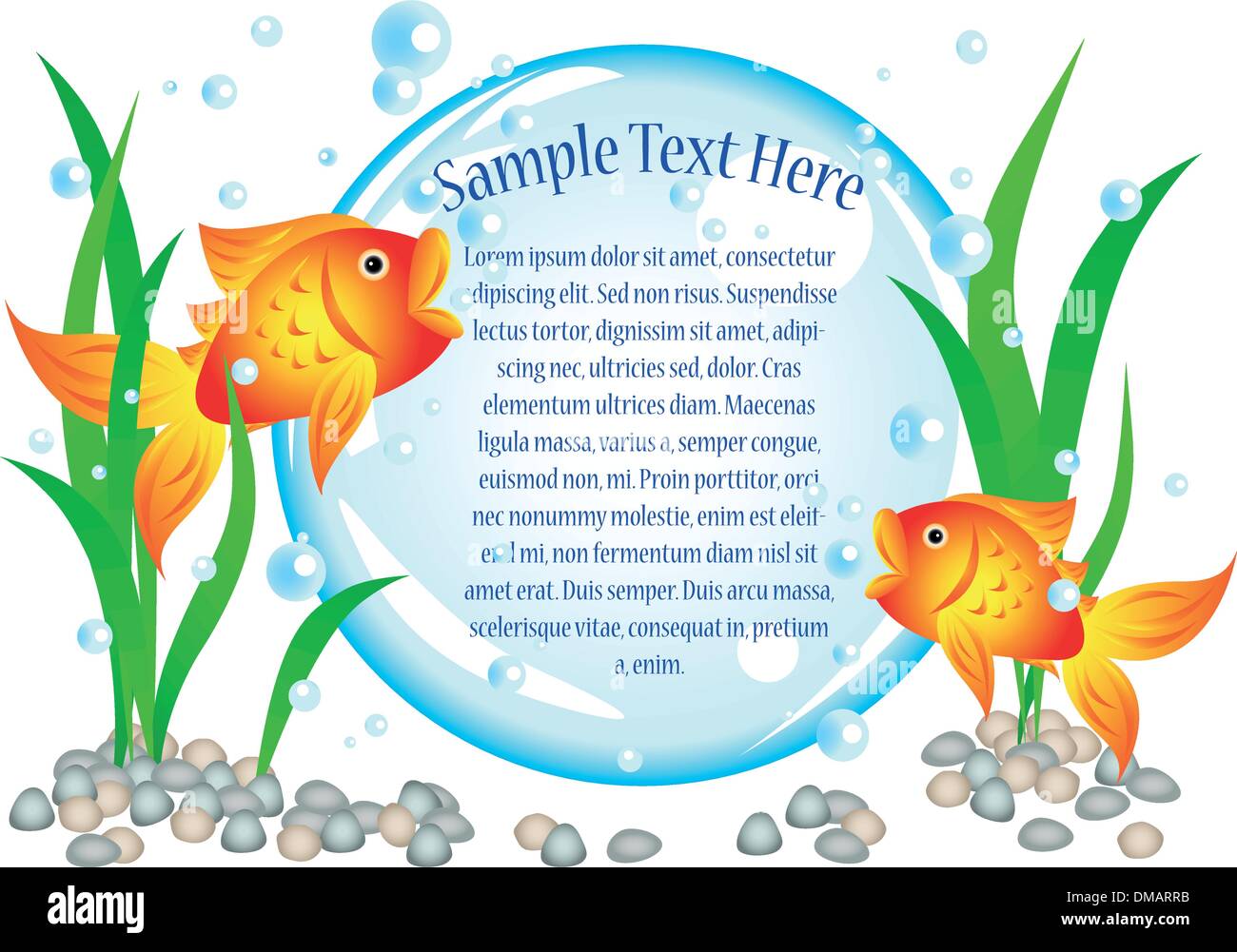 Publicité Goldfish Illustration de Vecteur
