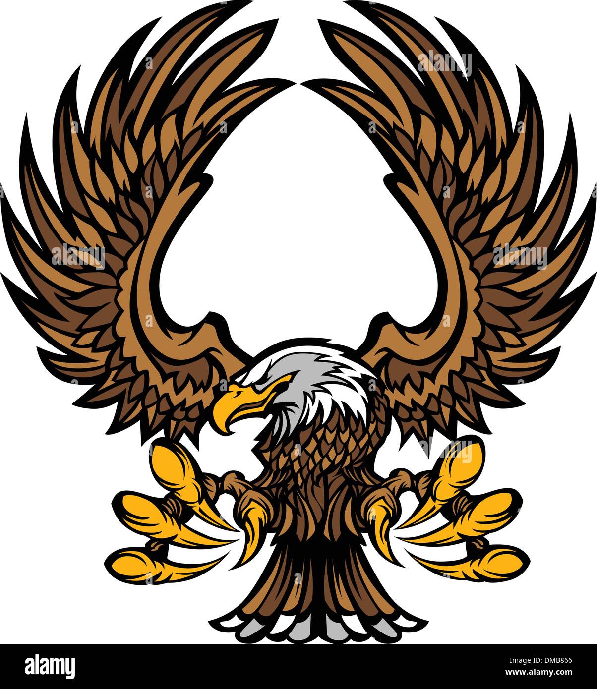 Eagle Wings et griffes Mascot Illustration de Vecteur
